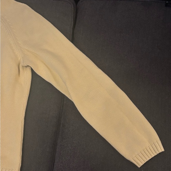 Butter Yellow LL Bean Cotton Sweater - Picture 4 of 5